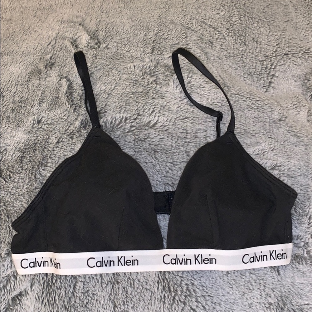 CK Modern Cotton Triangle Bra